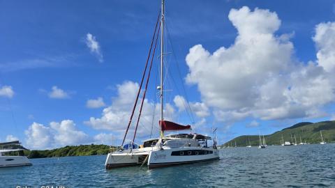 Cata Thaï Grand-voyage 44 : At anchor in Martinique