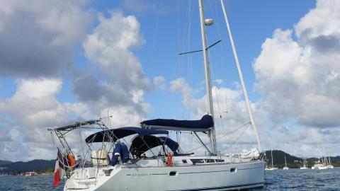 Jeanneau Sun Odyssey 45 : At anchor in Martinique