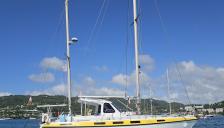 Pelle Peterson Maxi 120 :  At anchor in Martinique