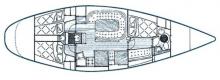 Grand Soleil 46 : Boat layout