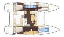 Lagoon 400: Boat layout