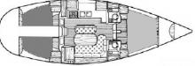 Oceanis 430 : Boat layout