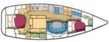 Oceanis 40 CC : Boat layout