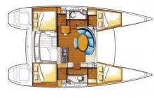 Lagoon 380: Boat layout