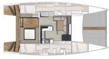 Aventura 44 :  Boat layout