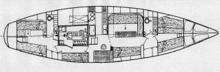 Boat layout - Amel Meltem, Used (1974) - The Caribbean (Ref 331)