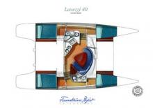 Boat layout - Fountaine Pajot Lavezzi 40, Used (2007) - Martinique (Ref 397)