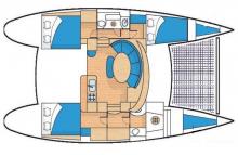 Lagoon 380 :Boat layout