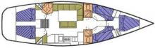 Gib' Sea 472 : Boat layout