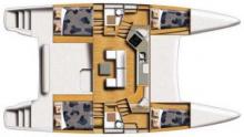 Catana 41 : Boat layout