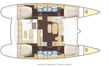 Lagoon 440 :Boat layout