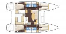 Lagoon 400 : Boat layout