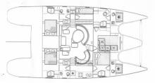 Privilège 615 owner's version : Boat layout