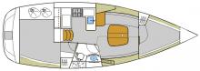 Oceanis 331 : Boat layout