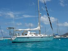 At anchor in The Grenadines - Gibert Marine Gib'Sea 402, Used (1987) - Martinique (Ref 258)