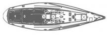 Swan 651: Deck layout