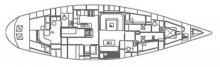 Swan 651: Boat layout