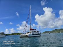 Cata Thaï Grand-voyage 44 : At anchor in Martinique