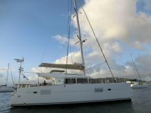 Lagoon 400:Le Marin anchorage in Martinique