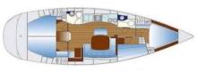 Bavaria 44 Holiday : Cabins layout