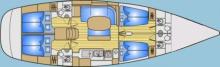 Beneteau 50 : Boat layout
