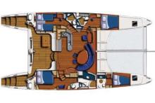 Catana 582 : Cabins layout