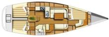 Dufour 40 Performance : Cabins layout