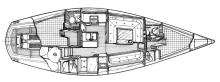 Idylle 13.50 : Boat layout