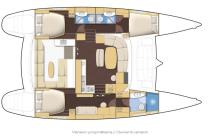 Lagoon 440 : Cabins layout