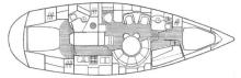 Sun Odyssey 47 CC : Cabins layout