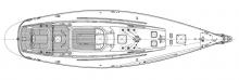 Swan 68 : Deck layout