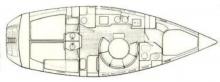 Voyage 12.50 : Cabin layout