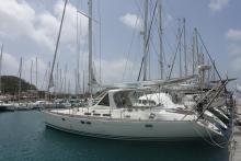 Jeanneau Sun Odyssey 47 CC : On our pontoon in Le Marin